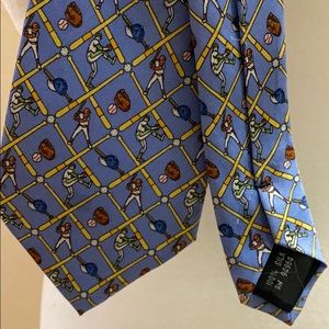 Talbots silk baseball tie